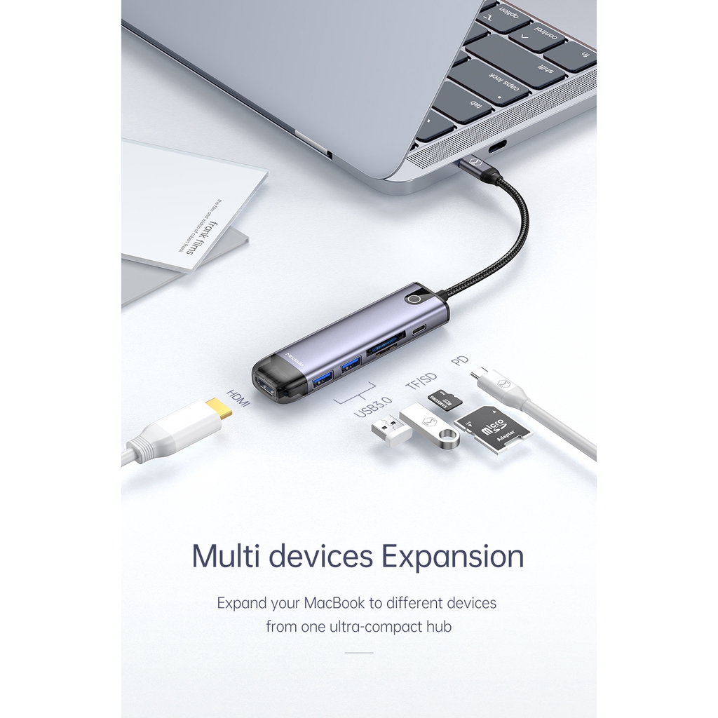 هاب 6 پورت USB-C مک دودو مدل HU_774