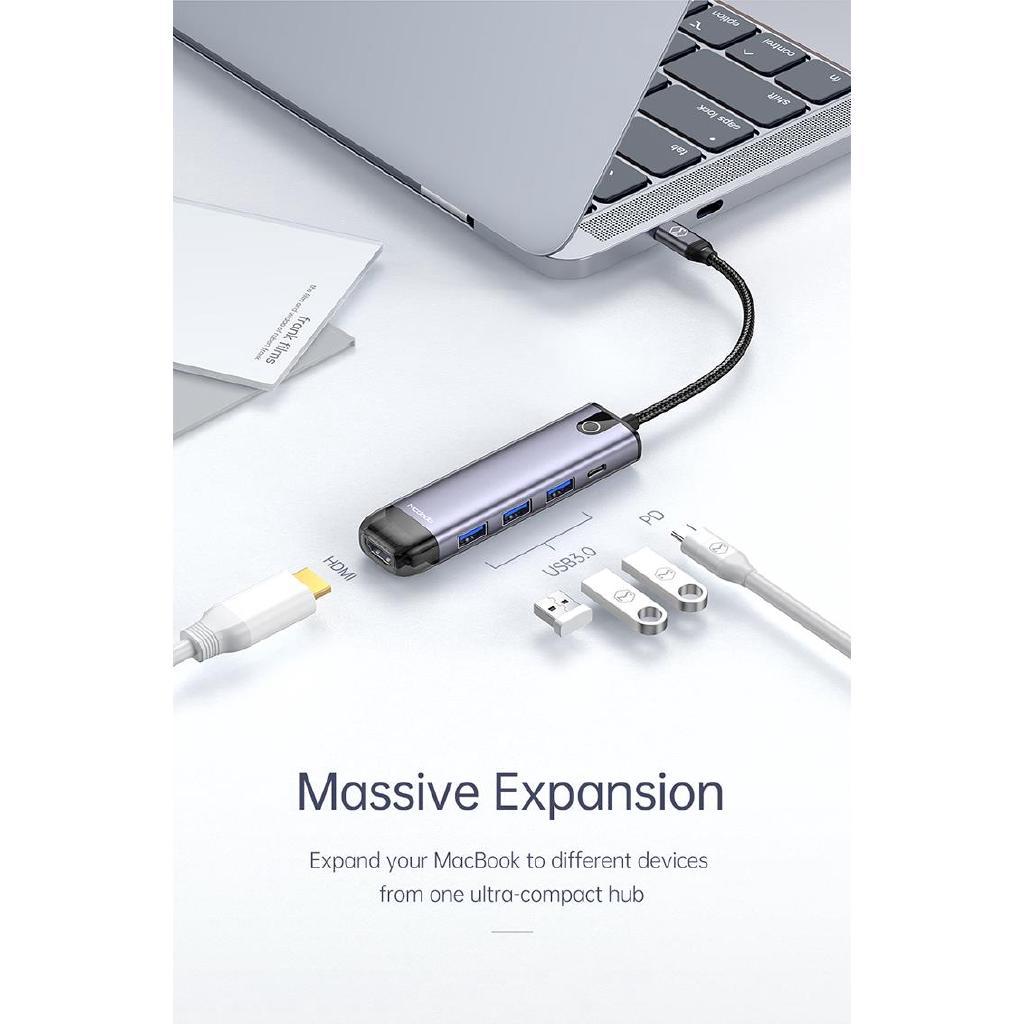 هاب 5 پورت USB-C مک دودو مدل HU-7750