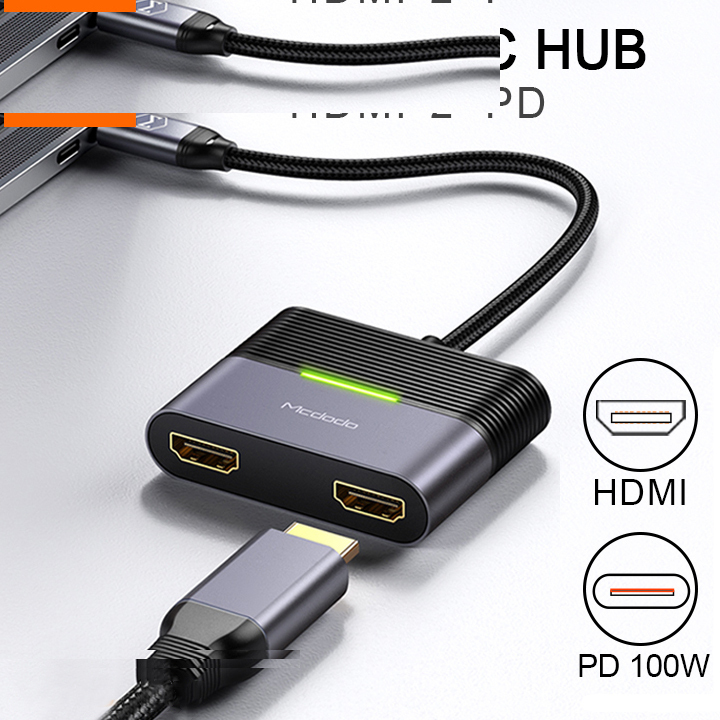 هاب 3 پورت USB-C مک دودو مدل HU739
