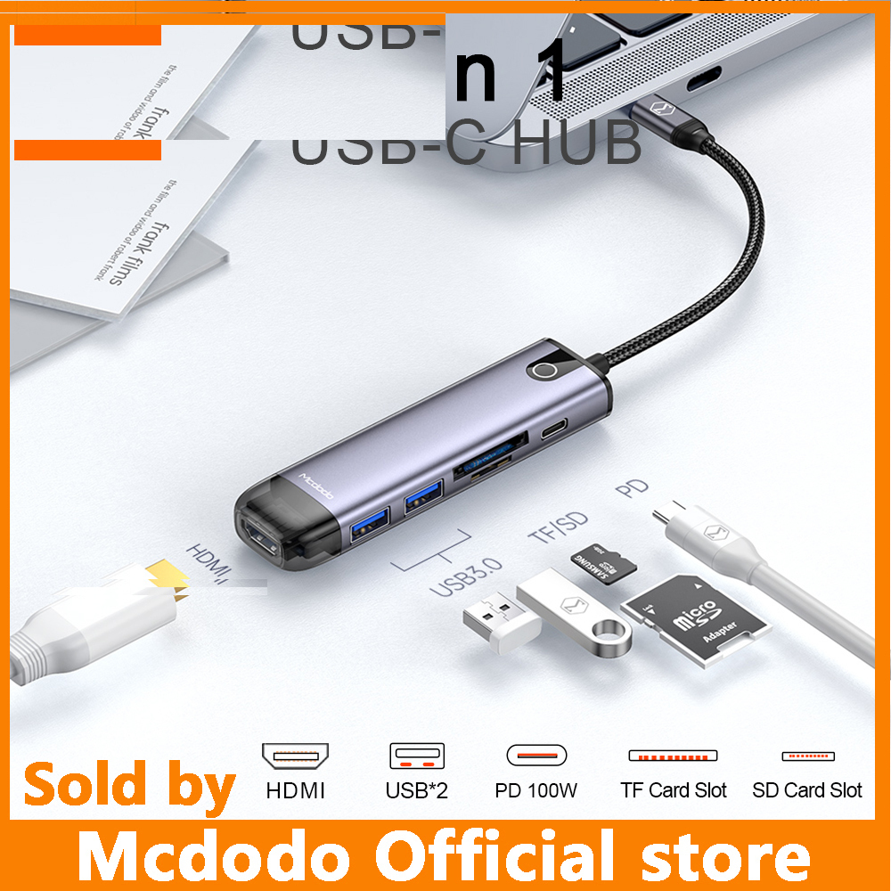 هاب 6 پورت USB-C مک دودو مدل HU_774