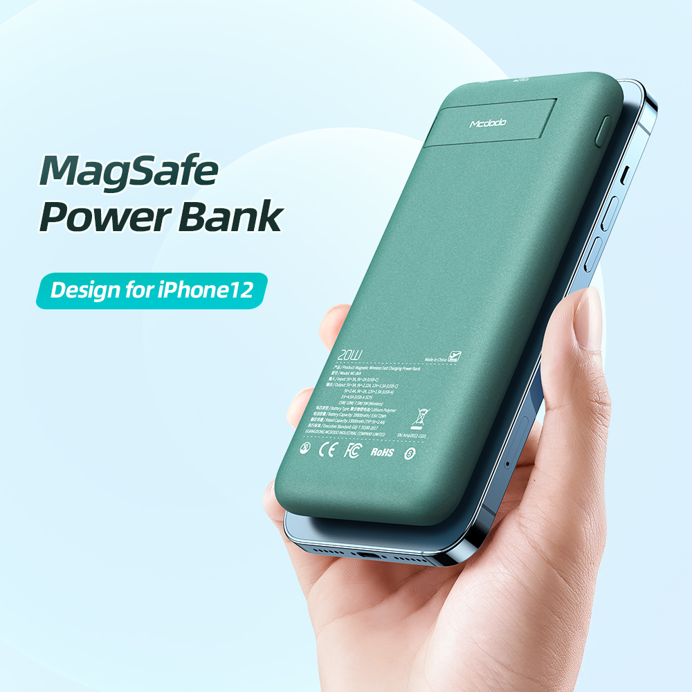 پاوربانک مک دودو مدل MagSafe ظرفیت 20000 میلی آمپر ساعت