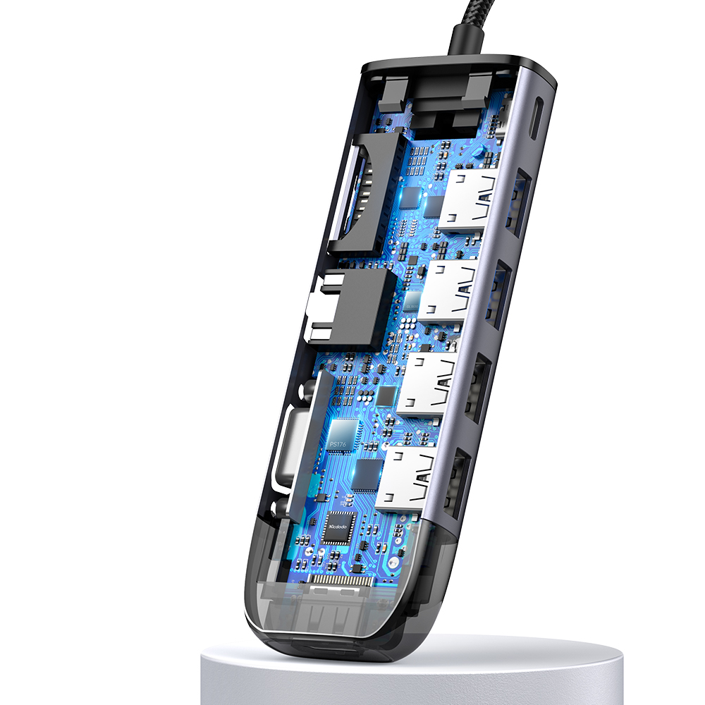 هاب 10 پورت USB-C مک دودو مدل MC742