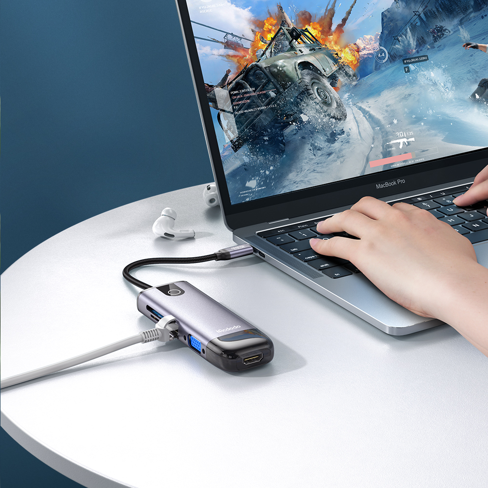 هاب 10 پورت USB-C مک دودو مدل MC742