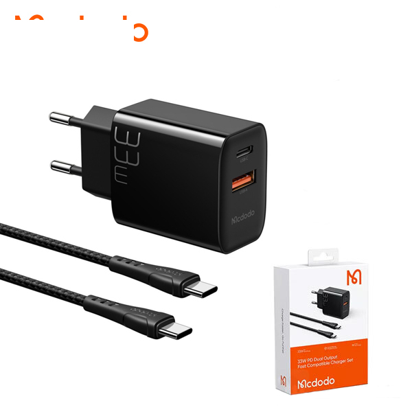 شارژر دیواری مکدودو مدل CH-0922 به همراه کابل تبدیل USB-C