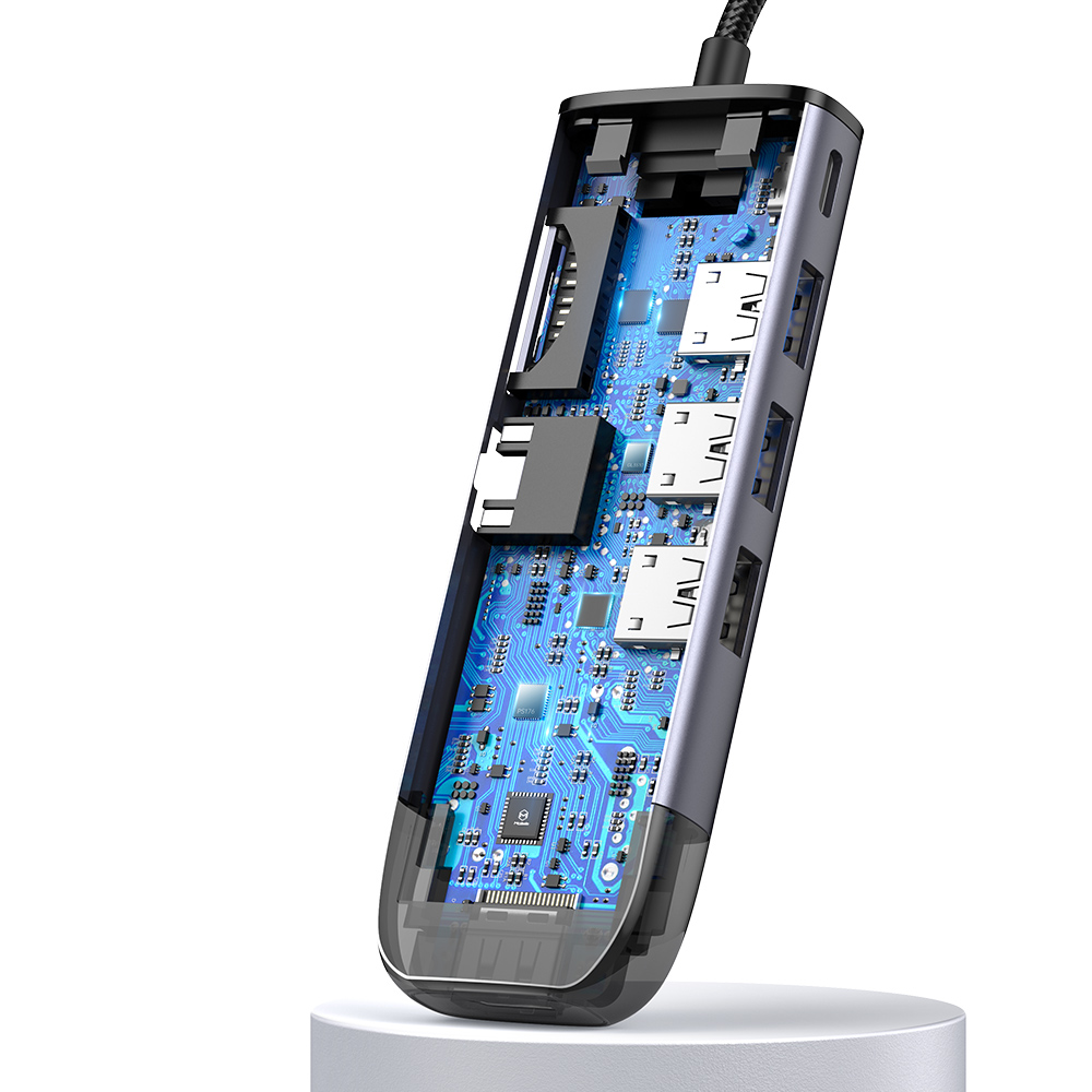 هاب 8 پورت USB-C مک دودو مدل MC-HU-7730