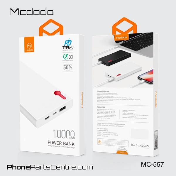 پاوربانک مک دودو مدل MC 5560 ظرفیت 10000 میلی آمپر ساعت