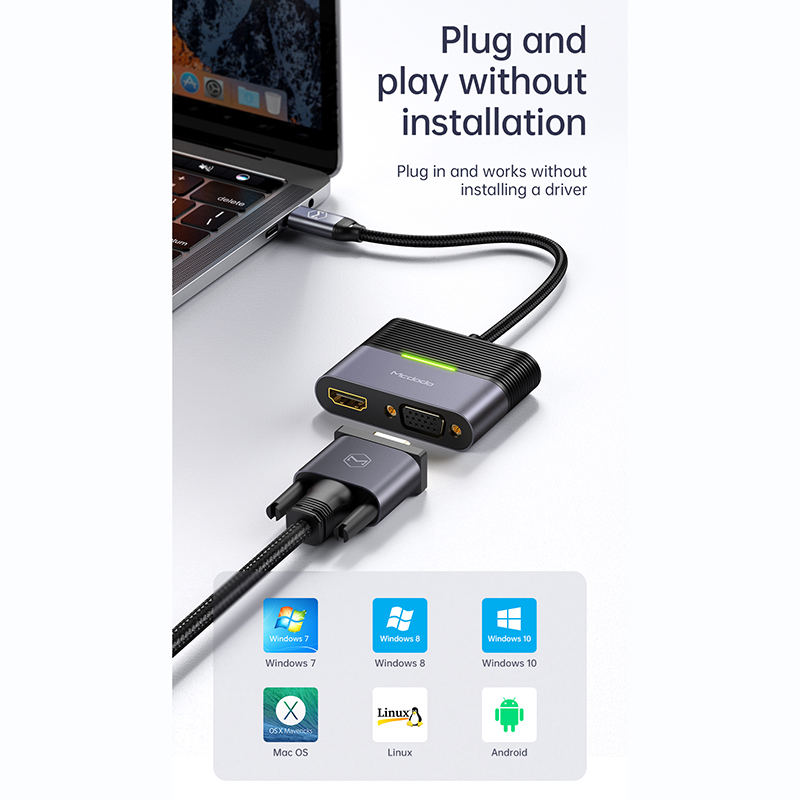 هاب 4 پورت USB-C مک دودو مدل HU-7720