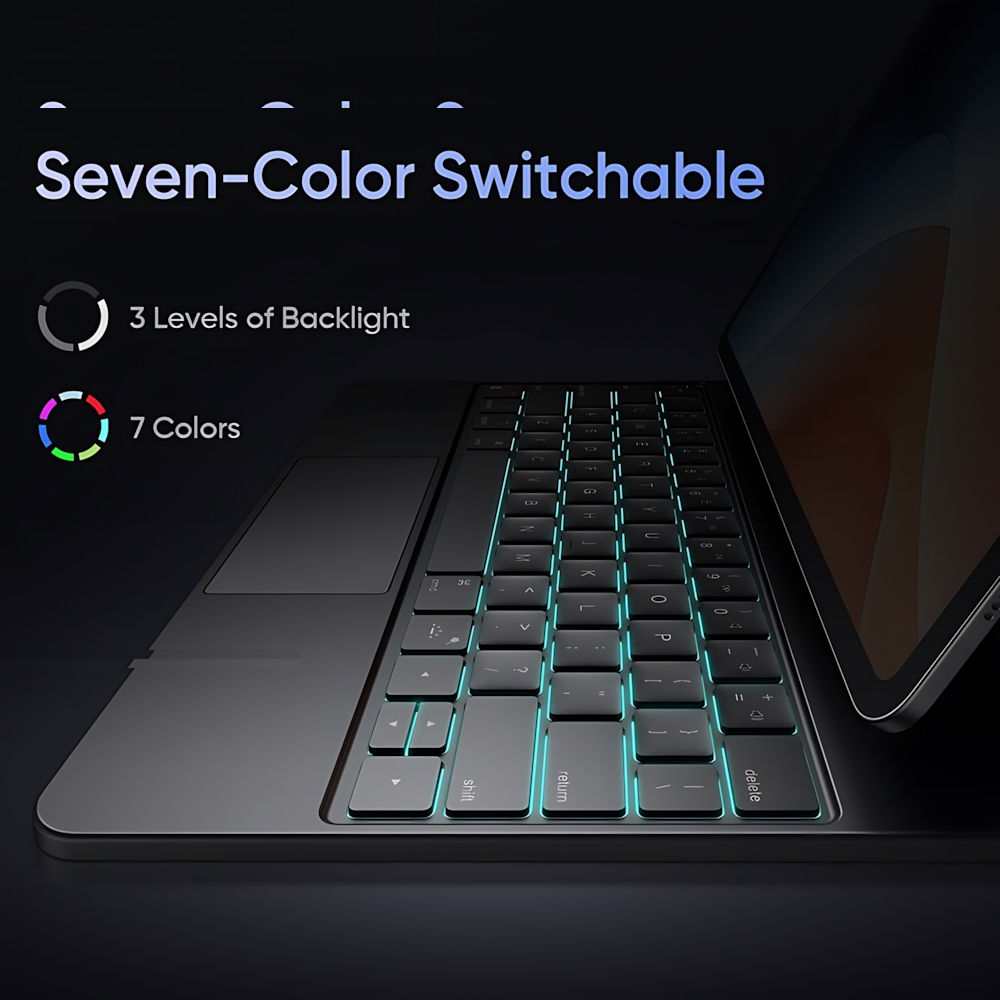 کیف کلاسوری کیبورد دار مک دودو مدل KB-7191 مناسب برای تبلت اپل iPad Pro 13 inch (2024) / iPad Pro 12.9 inch (2018-2020-2021-2022)